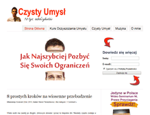 Tablet Screenshot of blog.czystyumysl.com